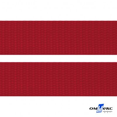 Красный - цв.171- Текстильная лента-стропа 550 гр/м2 ,100% пэ шир.50 мм (боб.50+/-1 м) - купить в Сочи. Цена: 797.67 руб.
