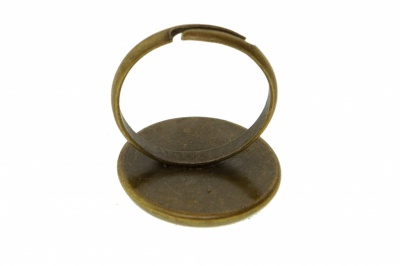 Заготовка для рукоделия металлическая фигурная для кольца 15мм - купить в Сочи. Цена: 7.44 руб.