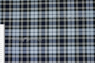 Ткань костюмная клетка Т7274 2004, 220 гр/м2, шир.150см, цвет т.синий/гол/бел - купить в Сочи. Цена 