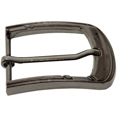 Пряжка металлическая для мужского ремня SC035#3 (шир.ремня 40 мм), цв.-тем.никель - купить в Сочи. Цена: 43.93 руб.