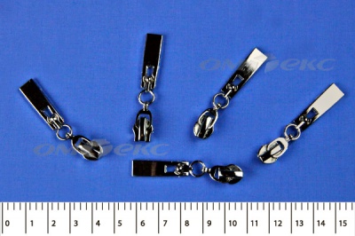 Слайдер декоративный, металлический №1/спираль Т7/никель - купить в Сочи. Цена: 6.29 руб.