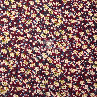 Плательная ткань "Софи" 5.1, 75 гр/м2, шир.150 см, принт растительный - купить в Сочи. Цена 243.96 руб.