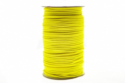 0370-1301-Шнур эластичный 3 мм, (уп.100+/-1м), цв.110 - желтый - купить в Сочи. Цена: 459.62 руб.