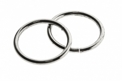 Кольцо металлическое d-15 мм, цв.-никель - купить в Сочи. Цена: 2.45 руб.