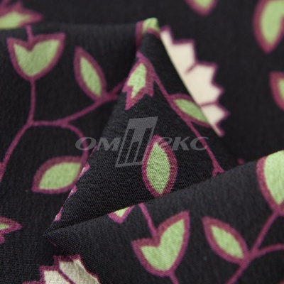 Плательная ткань "Фламенко" 10.1, 80 гр/м2, шир.150 см, принт растительный - купить в Сочи. Цена 243.96 руб.