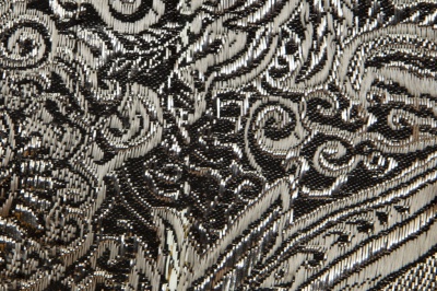 Ткань костюмная жаккард №11, 140 гр/м2, шир.150см, цвет тем.серебро - купить в Сочи. Цена 383.29 руб.