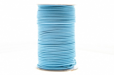 0370-1301-Шнур эластичный 3 мм, (уп.100+/-1м), цв.168 - голубой - купить в Сочи. Цена: 459.62 руб.