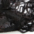 Трикотажное полотно с пайетками, шир.130 см, #311-бахрома чёрная - купить в Сочи. Цена 1 183.35 руб.