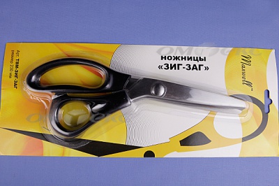 Ножницы ЗИГ-ЗАГ "MAXWELL" 230 мм - купить в Сочи. Цена: 1 041.25 руб.