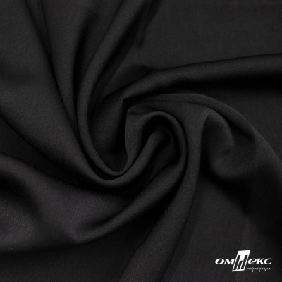 Ткань плательная Габриэль 100% полиэстер,140 (+/-10) гр/м2, шир. 150 см, цв. черный BLACK - купить в Сочи. Цена 248.37 руб.