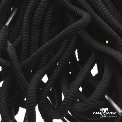 Шнурки #106-09, круглые 130 см, цв.чёрный - купить в Сочи. Цена: 21.92 руб.