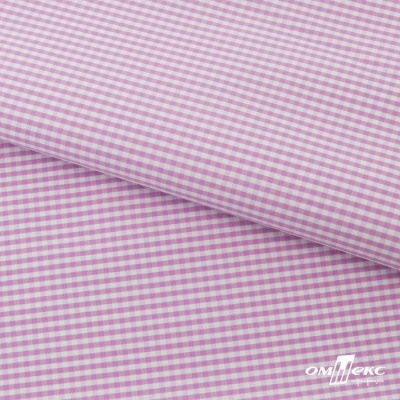 Ткань сорочечная Клетка Виши, 115 г/м2, 58% пэ,42% хл, шир.150 см, цв.1-розовый, (арт.111) - купить в Сочи. Цена 306.69 руб.