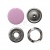 Кнопка рубашечная (закрытая) 9,5мм - эмаль, цв.003 - розовый - купить в Сочи. Цена: 5.74 руб.