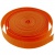 Стропа текстильная, шир. 25 мм (в нам. 50+/-1 ярд), цвет оранжевый - купить в Сочи. Цена: 409.94 руб.