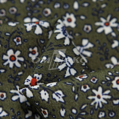 Плательная ткань "Фламенко" 11.2, 80 гр/м2, шир.150 см, принт растительный - купить в Сочи. Цена 259.21 руб.