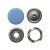 Кнопка рубашечная (закрытая) 9,5мм - эмаль, цв.182 - св.голубой - купить в Сочи. Цена: 5.74 руб.