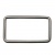 Рамка металлическая прямоугольная, 40 х 15 мм- тём.никель - купить в Сочи. Цена: 4.60 руб.