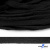 Шнур плетеный d-8 мм плоский, 70% хлопок 30% полиэстер, уп.85+/-1 м, цв.- чёрный - купить в Сочи. Цена: 735 руб.
