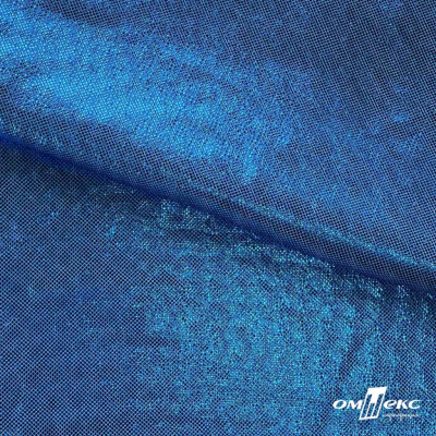 Трикотажное полотно голограмма, шир.140 см, #602 -голубой/голубой - купить в Сочи. Цена 385.88 руб.