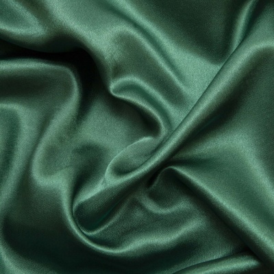 Поли креп-сатин 19-5420, 125 (+/-5) гр/м2, шир.150см, цвет зелёный - купить в Сочи. Цена 155.57 руб.