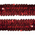 Тесьма с пайетками 3, шир. 30 мм/уп. 25+/-1 м, цвет красный - купить в Сочи. Цена: 1 087.39 руб.