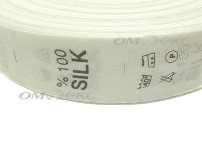 Состав и уход за тк.100% Silk (1000 шт) - купить в Сочи. Цена: 520.46 руб.