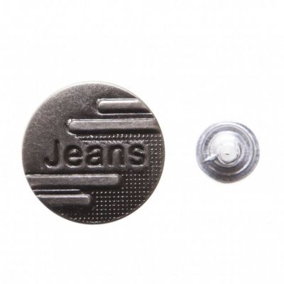Пуговица джинсовая металлическая, 15 мм, в ассортименте - купить в Сочи. Цена: 1.62 руб.